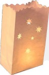 Souther Cross Stars Design White Candle Lantern Bag - Australia Part Theme - 10 Pack